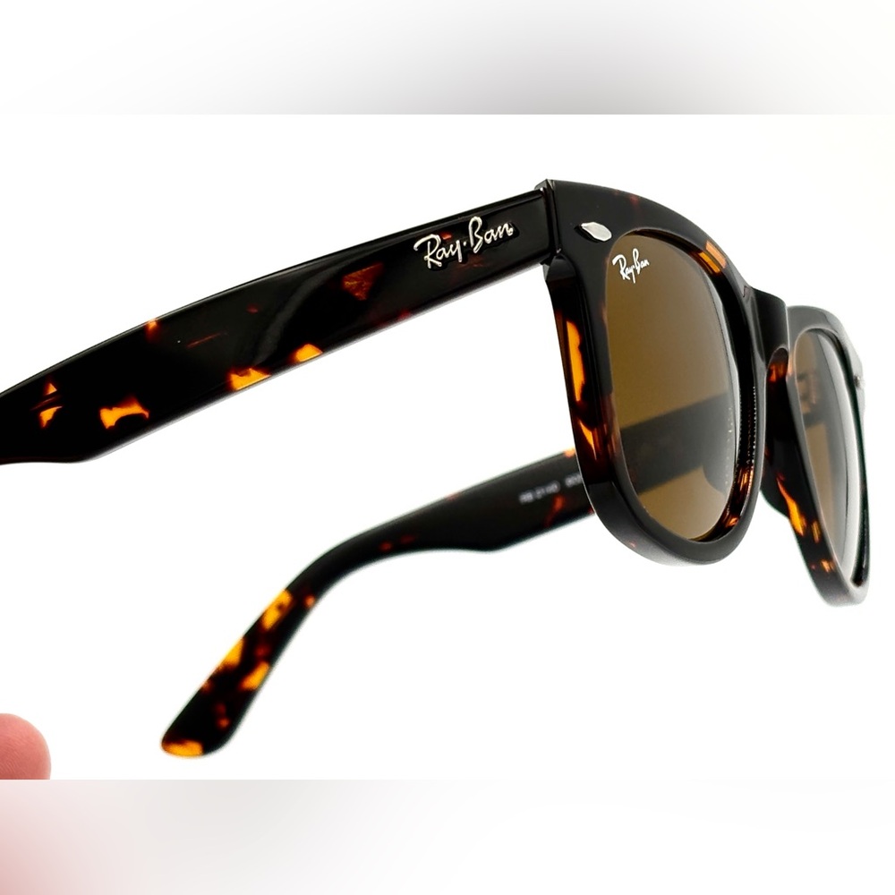 Ray-Ban Wayfarer Sunglasses RB2140 50mm Tortoise W|Brown Lens 50-22-150 902/57 - Picture 4 of 14